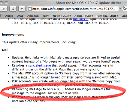 BCC issue in Apple's Mail.app